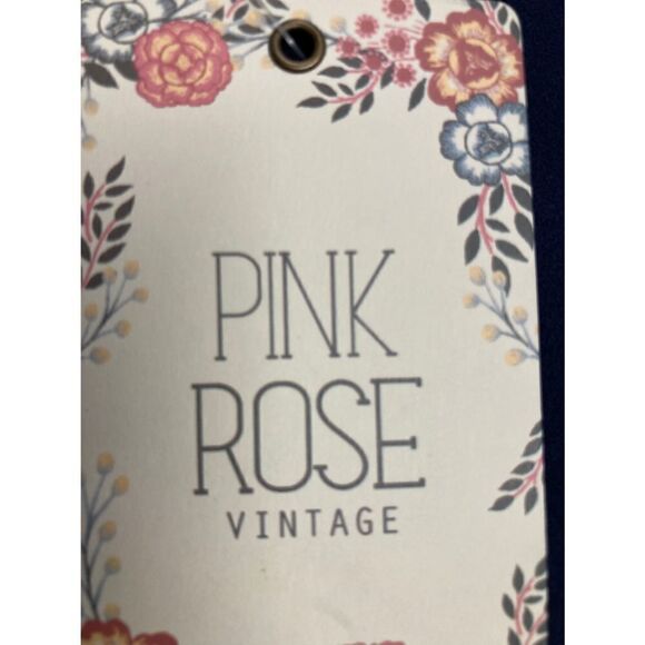 PINK ROSE VINTAGE, Costal Navy,Label states Size Large, Measurements say XS - Picture 6 of 9